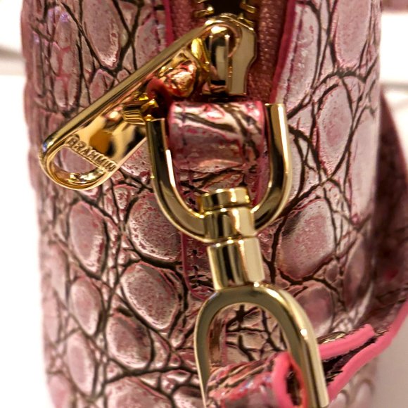 Brahmin Small Georgina Begonia Pink Minx Crossbody - Picture 4 of 6